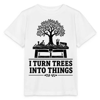 Humor Holz Tischler Tischler | Handwerkergeschenk - Stanley/Stella Kinder T-Shirt MINI CREATOR  - Weiß - Vorne - Maike (125cm)