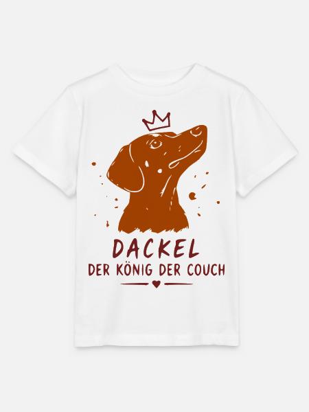 Dackel König der Couch - Stanley/Stella Kinder T-Shirt MINI CREATOR  - Weiß