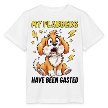 C’est drôle, mes flabbers ont été gazés design de chien - T-shirt bio MINI CREATOR Stanley/Stella Enfant - blanc - Devant - Maike (125cm)