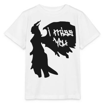 I Miss You Gothic Silhouette - Stanley/Stella Kinder T-Shirt MINI CREATOR  - Weiß - Vorne - Maike (125cm)