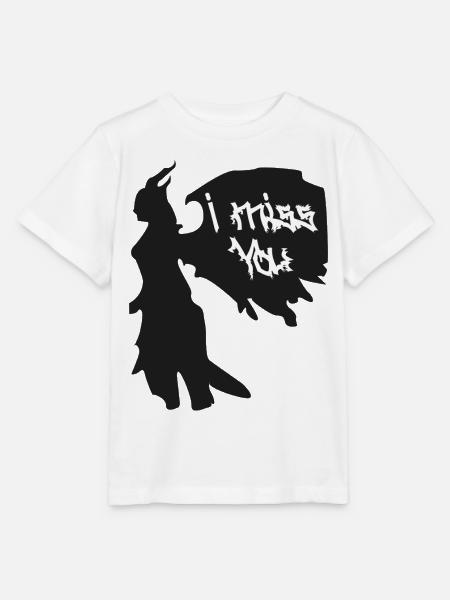 I Miss You Gothic Silhouette - Stanley/Stella Kinder T-Shirt MINI CREATOR - Weiß