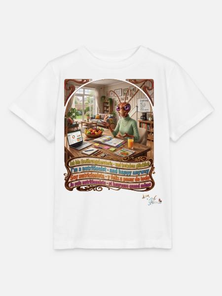 Heuschrecke JOGUE Ernährungsberaterin 4 Sprachen - Stanley/Stella Kinder T-Shirt MINI CREATOR - Weiß