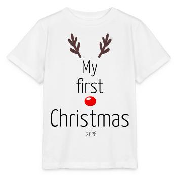 Mein erstes Weihnachten  - Stanley/Stella Kinder T-Shirt MINI CREATOR  - Weiß - Vorne - Maike (125cm)