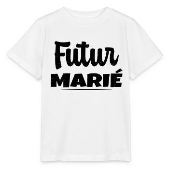 Homme Futur Marié Cadeau Humour EVG - T-shirt bio MINI CREATOR Stanley/Stella Enfant - blanc - Devant - Maike (125cm)