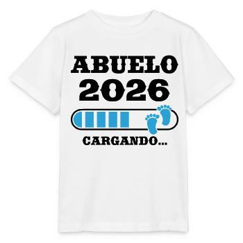 Opa 2026 Ladegeschenk für zukünftigen Opa - Stanley/Stella Kinder T-Shirt MINI CREATOR  - Weiß - Vorne - Maike (125cm)