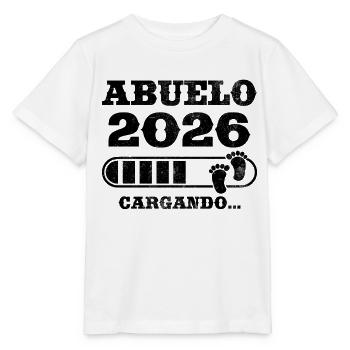 Opa 2026 Ladegeschenk für zukünftigen Opa - Stanley/Stella Kinder T-Shirt MINI CREATOR  - Weiß - Vorne - Maike (125cm)