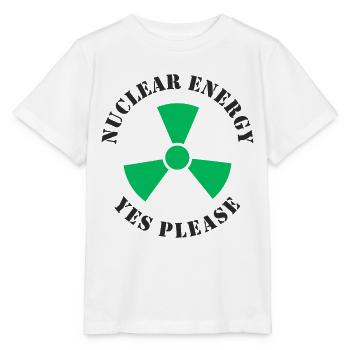 L’énergie nucléaire, oui s’il vous plaît, l’énergie nucléaire - T-shirt bio MINI CREATOR Stanley/Stella Enfant - blanc - Devant - Maike (125cm)