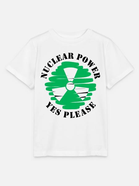 Atomkraft, Ja bitte, Kernenergie - Stanley/Stella Kinder T-Shirt MINI CREATOR - Weiß