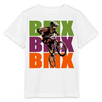 BMX Bike - Stanley/Stella Kinder T-Shirt MINI CREATOR  - Weiß - Vorne - Maike (125cm)