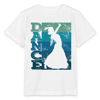 Flamenco woman with flamenco dress - Stanley/Stella MINI CREATOR Kids’ T-Shirt - white - Front - Maike (125cm)
