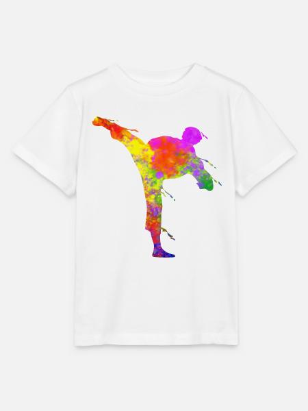 Karate Jiu Jitsu Kinder Jujitsu - Stanley/Stella Kinder T-Shirt MINI CREATOR  - Weiß