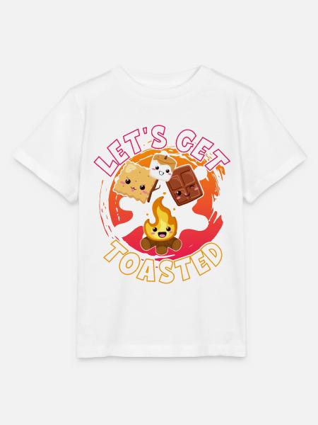 Get Toasted S'more - Stanley/Stella Kinder T-Shirt MINI CREATOR  - Weiß