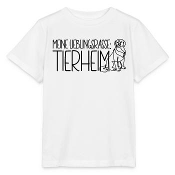 Tierschutz Hund Meine Lieblingsrasse Tierheim - Stanley/Stella Kinder T-Shirt MINI CREATOR  - Weiß - Vorne - Maike (125cm)