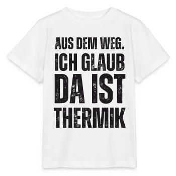 Ich Glaub Da ist Thermik RC Segelflieger - Stanley/Stella Kinder T-Shirt MINI CREATOR  - Weiß - Vorne - Maike (125cm)