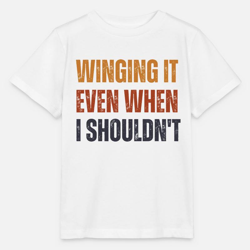Winging It Even When I Shouldn't Wingsurfing - Stanley/Stella MINI CREATOR Kids’ T-Shirt - white