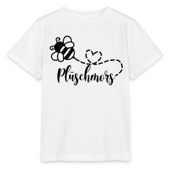 Plüschmors Hummel Ostfriesisch Ostfriesland - Stanley/Stella Kinder T-Shirt MINI CREATOR  - Weiß - Vorne - Maike (125cm)