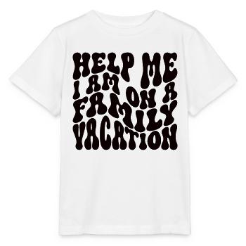 Au secours, je suis en vacances en famille - T-shirt bio MINI CREATOR Stanley/Stella Enfant - blanc - Devant - Maike (125cm)
