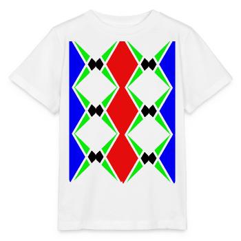 Design unique multicolore - T-shirt bio MINI CREATOR Stanley/Stella Enfant - blanc - Devant - Maike (125cm)