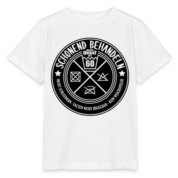 Farben änderbar | Schonend Behandeln 60er Geschenk - Stanley/Stella Kinder T-Shirt MINI CREATOR  - Weiß - Vorne - Maike (125cm)