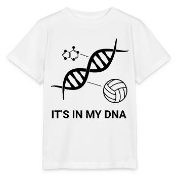 Volleyball - It's in my DNA (Doppelhelix) - Stanley/Stella Kinder T-Shirt MINI CREATOR  - Weiß - Vorne - Maike (125cm)