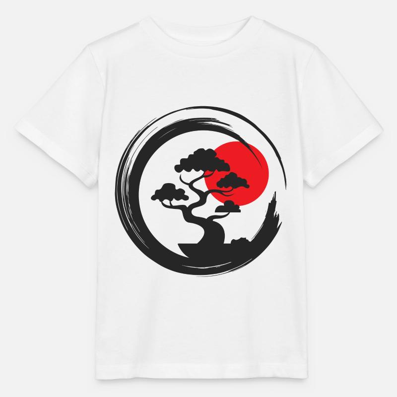 Bonsai tree Moyogi - Stanley/Stella MINI CREATOR Kids’ T-Shirt - white