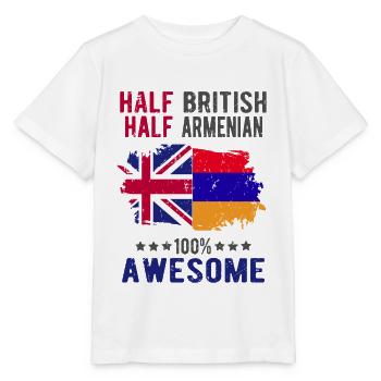Moitié britannique moitié arménienne - T-shirt bio MINI CREATOR Stanley/Stella Enfant - blanc - Devant - Maike (125cm)