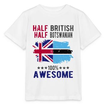 Moitié britannique moitié Batswana - T-shirt bio MINI CREATOR Stanley/Stella Enfant - blanc - Devant - Maike (125cm)