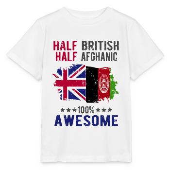 Moitié britannique moitié afghan - T-shirt bio MINI CREATOR Stanley/Stella Enfant - blanc - Devant - Maike (125cm)