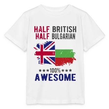 Moitié britannique moitié bulgare - T-shirt bio MINI CREATOR Stanley/Stella Enfant - blanc - Devant - Maike (125cm)