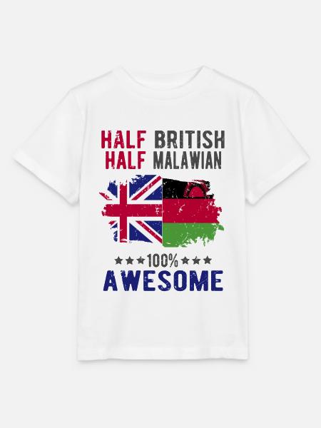 Halb Brite Halb Malawi - Stanley/Stella Kinder T-Shirt MINI CREATOR  - Weiß
