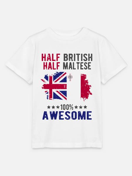 Halb Brite Halb Mateser - Stanley/Stella Kinder T-Shirt MINI CREATOR - Weiß