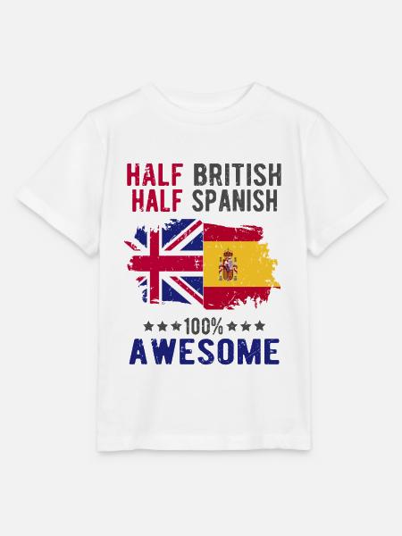 Halb Brite Halb Spanier - Stanley/Stella Kinder T-Shirt MINI CREATOR  - Weiß