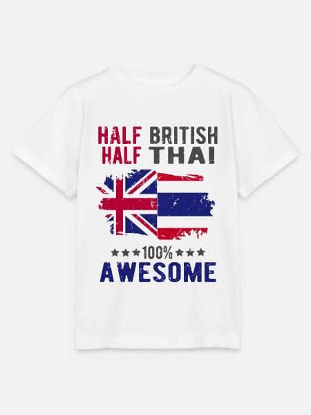 Halb Brite Halb Thailänder - Stanley/Stella Kinder T-Shirt MINI CREATOR  - Weiß