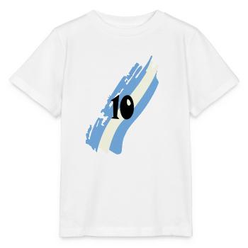 10, rest in peace, forever number 10, - T-shirt bio MINI CREATOR Stanley/Stella Enfant - blanc - Devant - Maike (125cm)