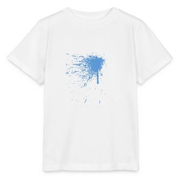 Une tache de couleur bleue - T-shirt bio MINI CREATOR Stanley/Stella Enfant - blanc - Devant - Maike (125cm)