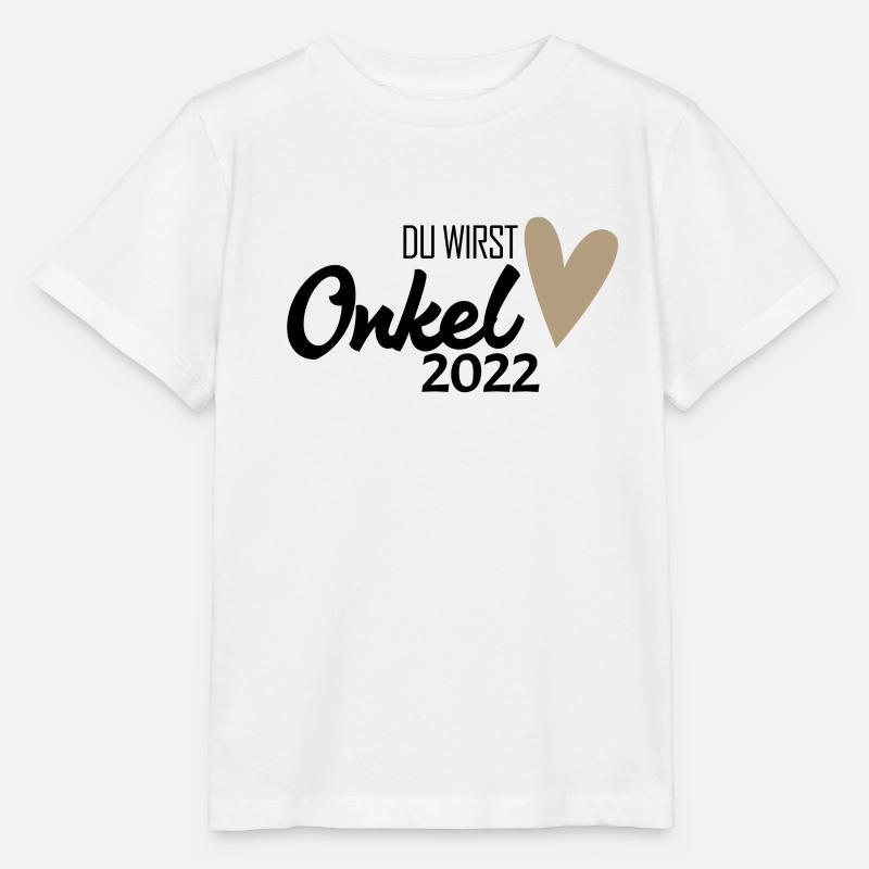 Onkel 2022 - Onkel werden - Stanley/Stella Kinder T-Shirt MINI CREATOR - Weiß