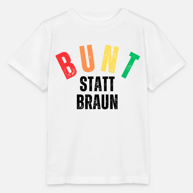 Bunt statt Braun - Stanley/Stella Kinder T-Shirt MINI CREATOR - Weiß