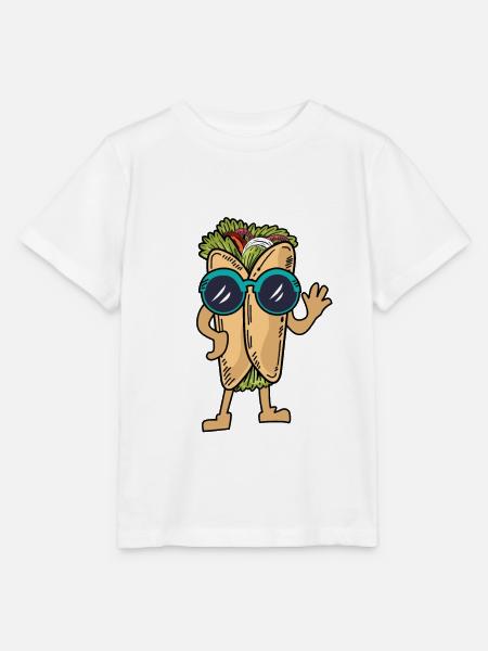 Burrito Wrap Mexikanisch - Stanley/Stella Kinder T-Shirt MINI CREATOR - Weiß