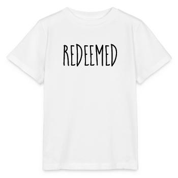 Redeemed - Christian Quotes - Stanley/Stella MINI CREATOR Kids’ T-Shirt - white - Front - Maike (125cm)