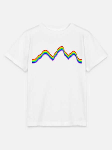 Gebirge - Regenbogenfarben - Stanley/Stella Kinder T-Shirt MINI CREATOR - Weiß
