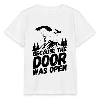 Parachute skydiving open - Stanley/Stella MINI CREATOR Kids’ T-Shirt - white - Front - Maike (125cm)
