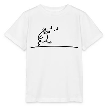 Singender Vogel - Stanley/Stella Kinder T-Shirt MINI CREATOR  - Weiß - Vorne - Maike (125cm)