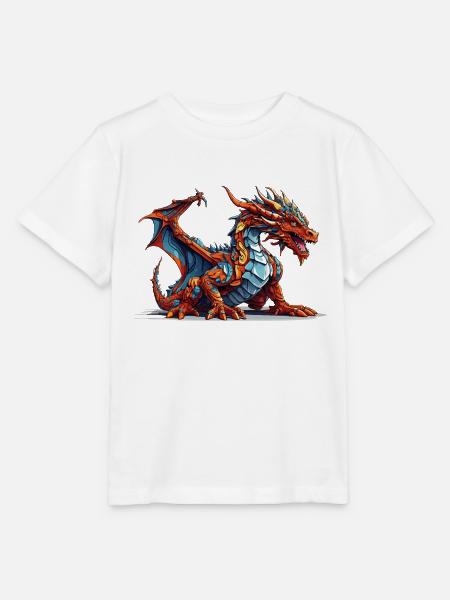 Drache anime manga Fantasy - Stanley/Stella Kinder T-Shirt MINI CREATOR - Weiß