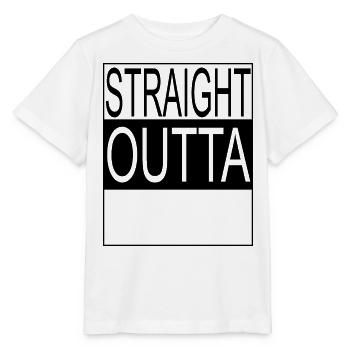 Straight outta Template - Stanley/Stella Kinder T-Shirt MINI CREATOR  - Weiß - Vorne - Maike (125cm)
