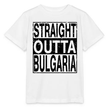Bulgarien Straight outta Bulgarien - Stanley/Stella Kinder T-Shirt MINI CREATOR  - Weiß - Vorne - Maike (125cm)