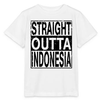 Indonesien Straight outta Indonesien - Stanley/Stella Kinder T-Shirt MINI CREATOR  - Weiß - Vorne - Maike (125cm)