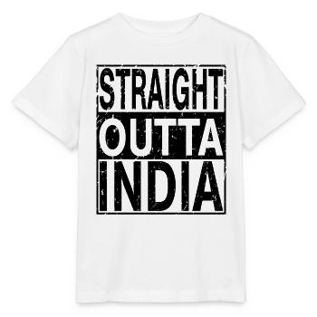 Indien Straight outta Indien - Stanley/Stella Kinder T-Shirt MINI CREATOR  - Weiß - Vorne - Maike (125cm)