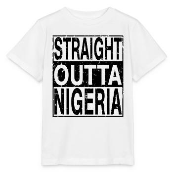 Nigeria Straight outta Nigeria - T-shirt bio MINI CREATOR Stanley/Stella Enfant - blanc - Devant - Maike (125cm)