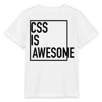 CSS is Awesome! (Even When It Overflows) - Stanley/Stella Kinder T-Shirt MINI CREATOR  - Weiß - Vorne - Maike (125cm)