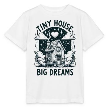 Tiny House Owner Builder - Tiny House Big Dreams - Stanley/Stella MINI CREATOR Kids’ T-Shirt - white - Front - Maike (125cm)